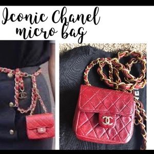 Vintage Chanel micro belt bag